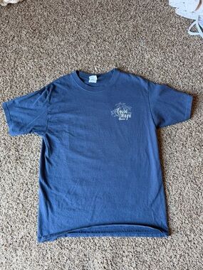 Unisex Short Sleeve Navy Graphic T-Shirt